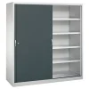 C+P Sportgeräteschrank, 1950x1900x600mm, Korpus RAL 7035 Lichtgrau, Front RAL 7016 Anthrazitgrau