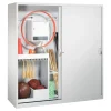 C+P Sportgeräteschrank, 1950x1900x600mm, Korpus RAL 7035 Lichtgrau, Front RAL 7035 Lichtgrau