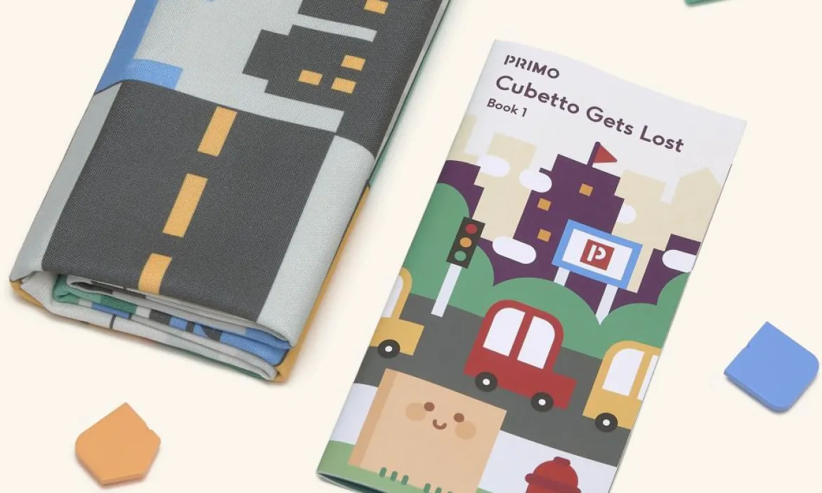 Cubetto, Erweiterungsset Abenteuer-Paket Großstadtdschungel, mit Mappe und Geschichtenbuch, deutsch