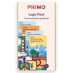 Cubetto, Erweiterungsset Abenteuer-Paket Logik, mit Lernkarten und Geschichtenbüchern, englisch