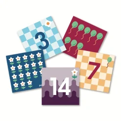 Cubetto, Erweiterungsset Ziffernkarten für transparente Matte, 36-teilig