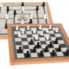 Dame und Mühle, Brettspiel, doppelseitig, groß, magnetisch, für 2 Spieler, 50x50cm