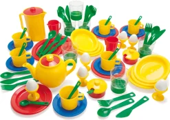 dantoy® Sandspielzeug, Frühstückservice KIGA-Packung, 78 Teile