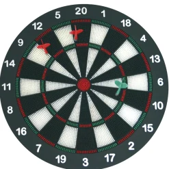 Dartset mit 6 Softdartpfeilen, Scheibe Ø 41 cm, weiche Spitzen, ab 3 Jahre