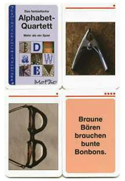 Das fantastische Alphabet-Quartett, Kartenspiel, 1.-2. Klasse