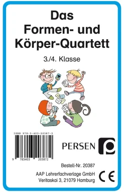 Das Formen- und Körper-Quartett, Kartenspiel, 3. und 4. Klasse