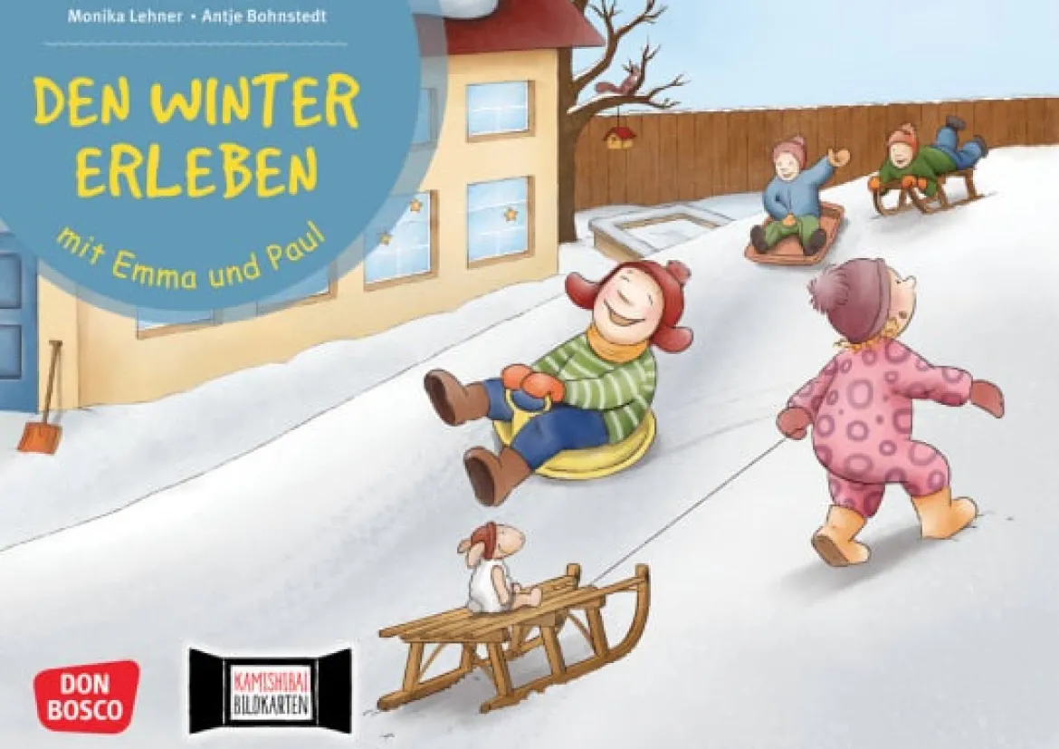 Den Winter erleben mit Emma und Paul. Kamishibai Bildkartenset, 1-5 Jahre