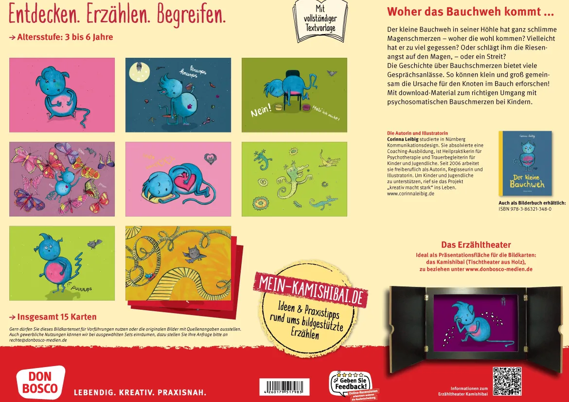 Der kleine Bauchweh. Kamishibai Bildkartenset, 3-6 Jahre