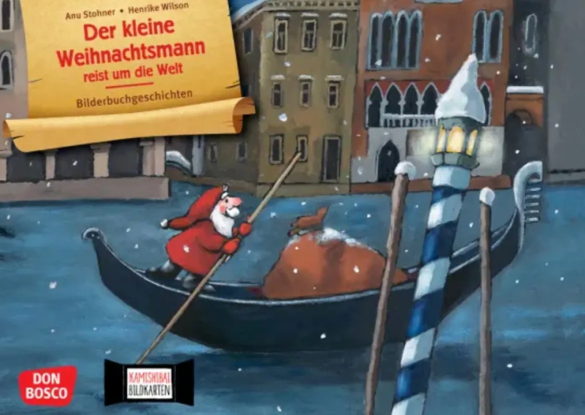 Der kleine Weihnachtsmann reist um die Welt. Kamishibai Bildkartenset, 2-8 Jahre