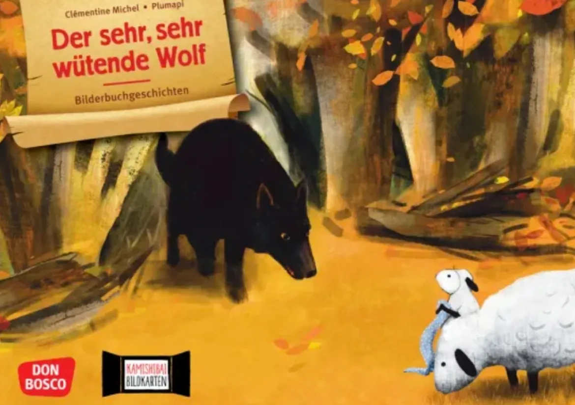 Der sehr, sehr wütende Wolf. Kamishibai Bildkartenset, ab 4 Jahre