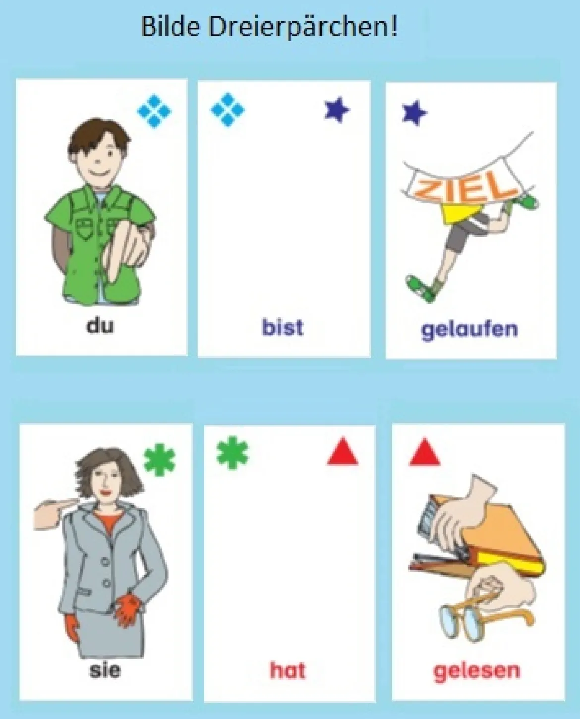 Deutsch Lernen: Haben oder sein? - Perfekt richtig bilden, Merkspiel, ab 9 Jahre