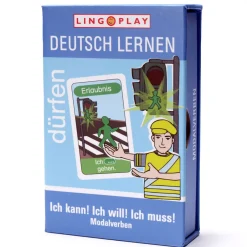 Deutsch Lernen: Ich kann! Ich will! Ich muss! Modalverben, Kartenspiel für 2-4 Spieler ab 9 Jahre