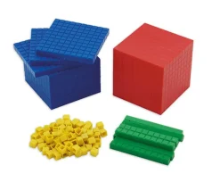 Dezimalmaterial 121 Teile aus RE-Plastic°, ab 6 Jahre