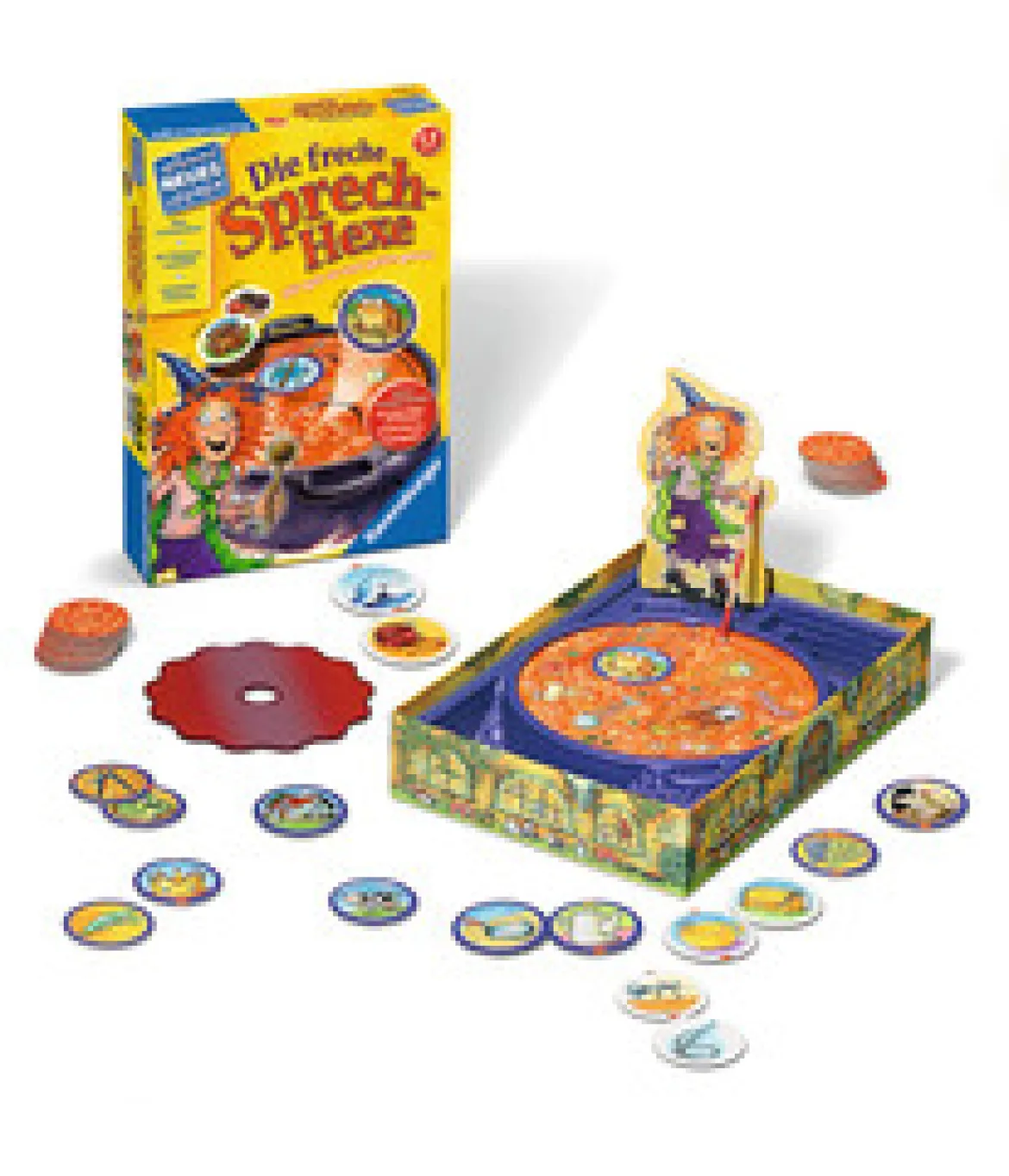 Die freche Sprech-Hexe, Sprachförderspiel, 4-9 Jahre
