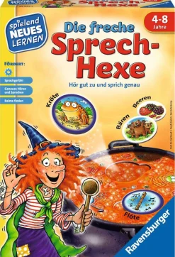 Die freche Sprech-Hexe, Sprachförderspiel, 4-9 Jahre
