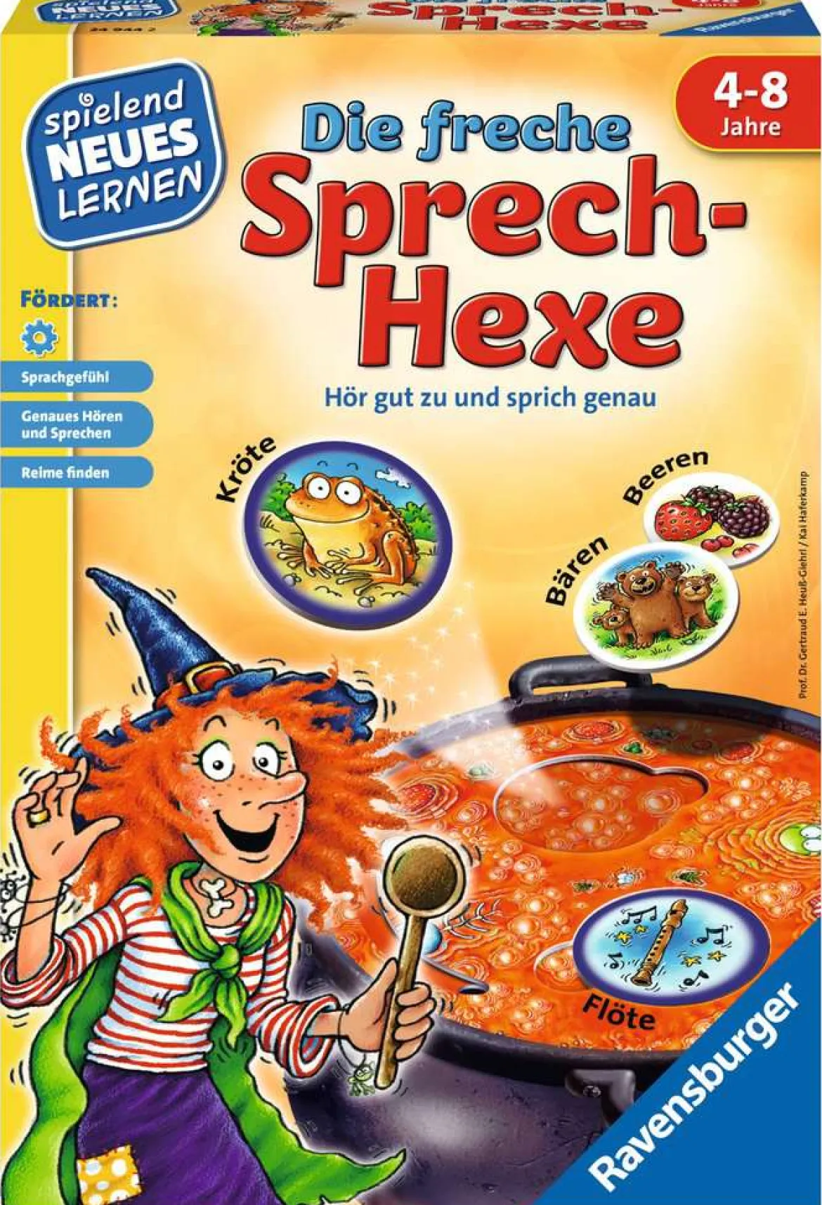Die freche Sprech-Hexe, Sprachförderspiel, 4-9 Jahre