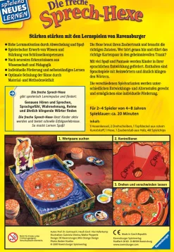 Die freche Sprech-Hexe, Sprachförderspiel, 4-9 Jahre