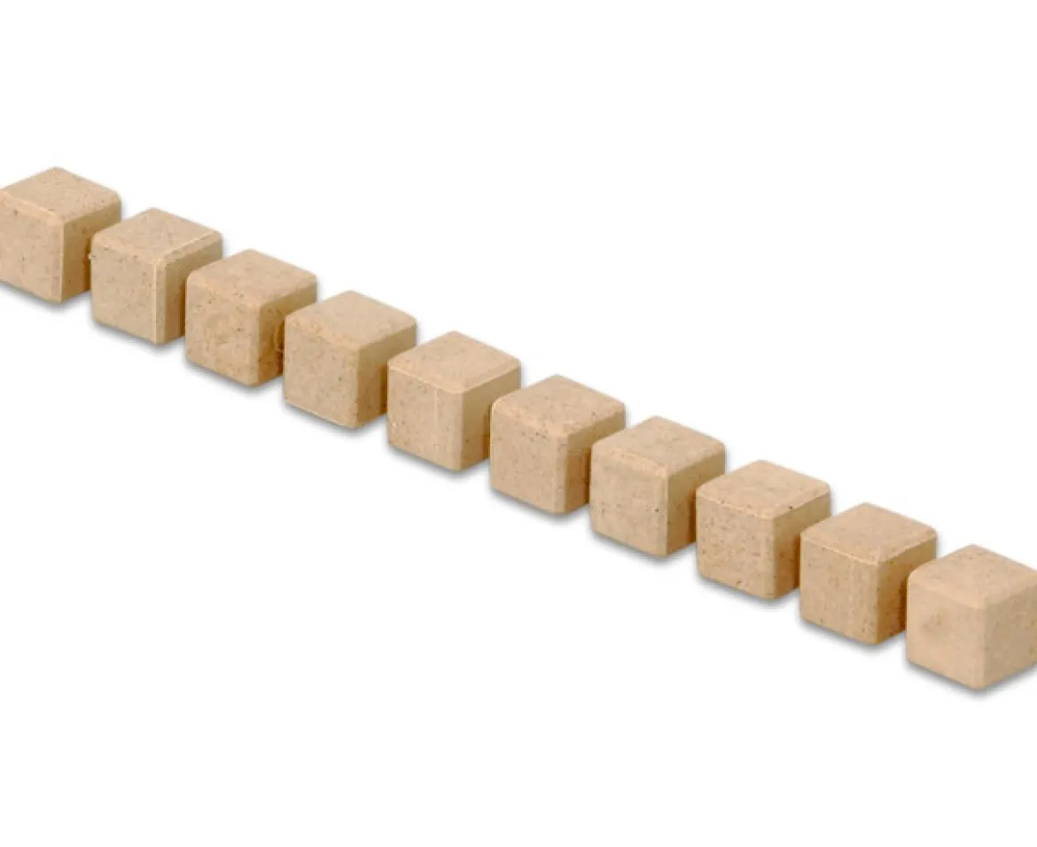 Dienes Einerwürfel 100 Stück aus ReWOOD® natur