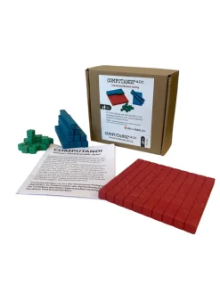 Dienes Schülerset, COMPUTANDI MINI, 31-teilig, aus RE-Wood® bunt