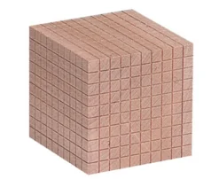 Dienes Tausenderwürfel aus Buche