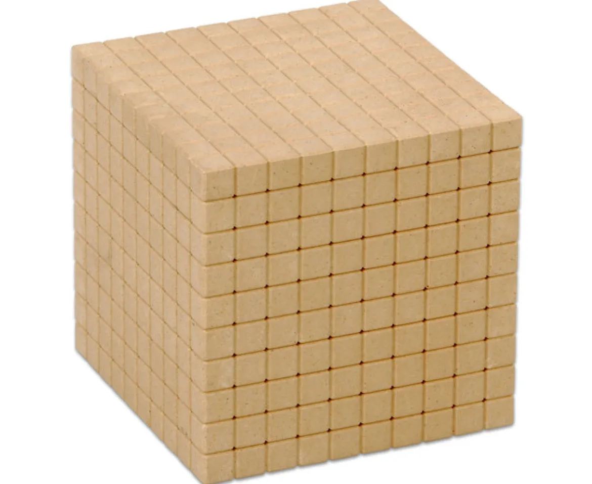 Dienes Tausenderwürfel ReWOOD® natur