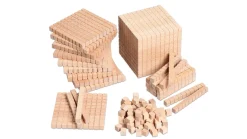 Dienes 131 Teile erweiterter Zehnersystemsatz, Holz in Kunststoffbox