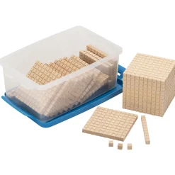 Dienes 131 Teile erweiterter Zehnersystemsatz, Holz in Kunststoffbox