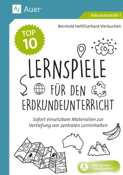 Die Top 10 Lernspiele für den Erdkundeunterricht, Buch, 5.-10. Klasse