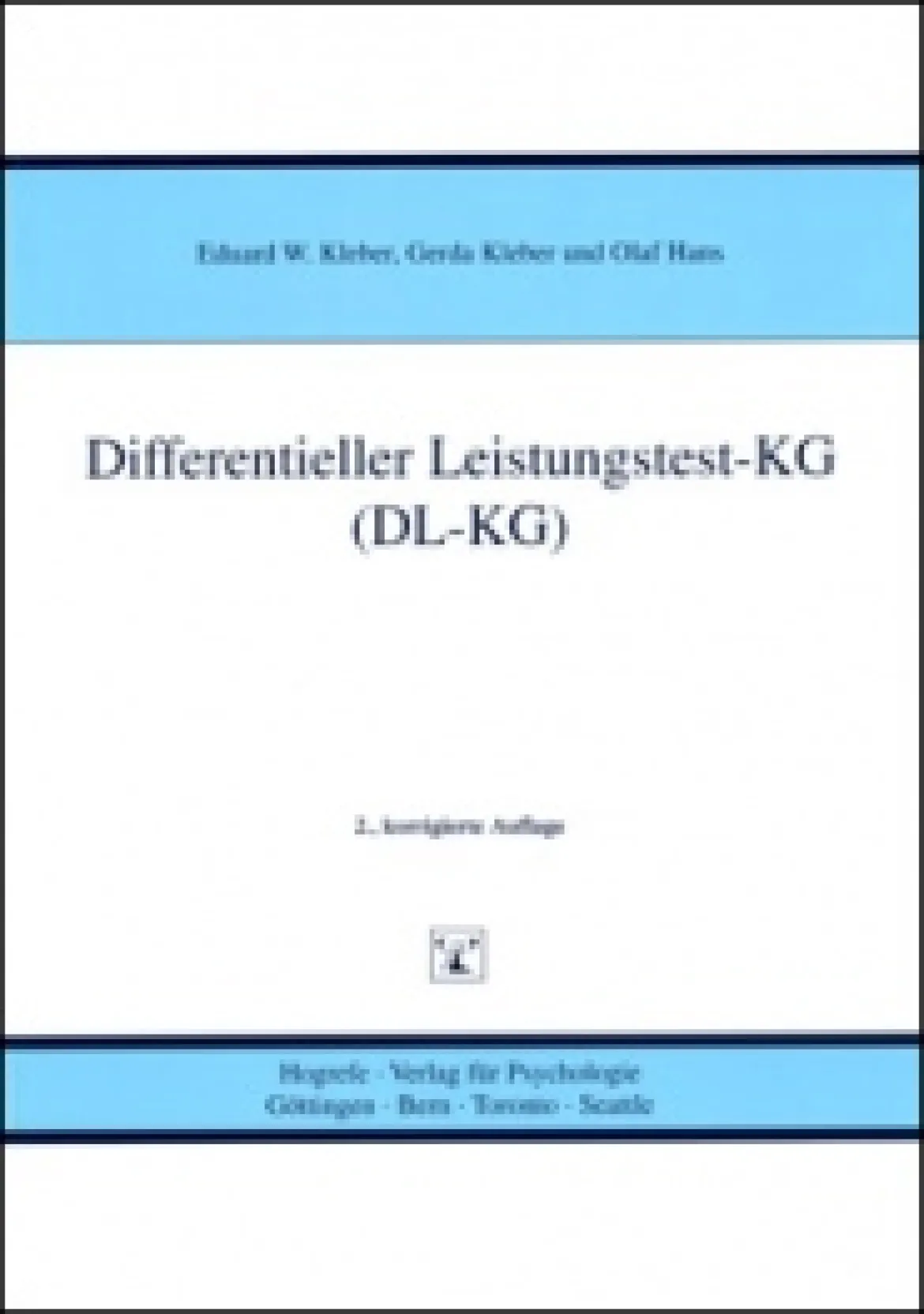 DL-KG Differentieller Leistungstest - KG, komplett, 7 bis 10 Jahre