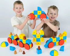 3D Magnetblöcke Super Klassen-Set, ab 3 Jahre, komplett auf Englisch