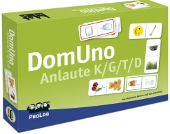DomUno Anlaute K/G/T/D, Sprachlernspiel, ab 5 Jahre