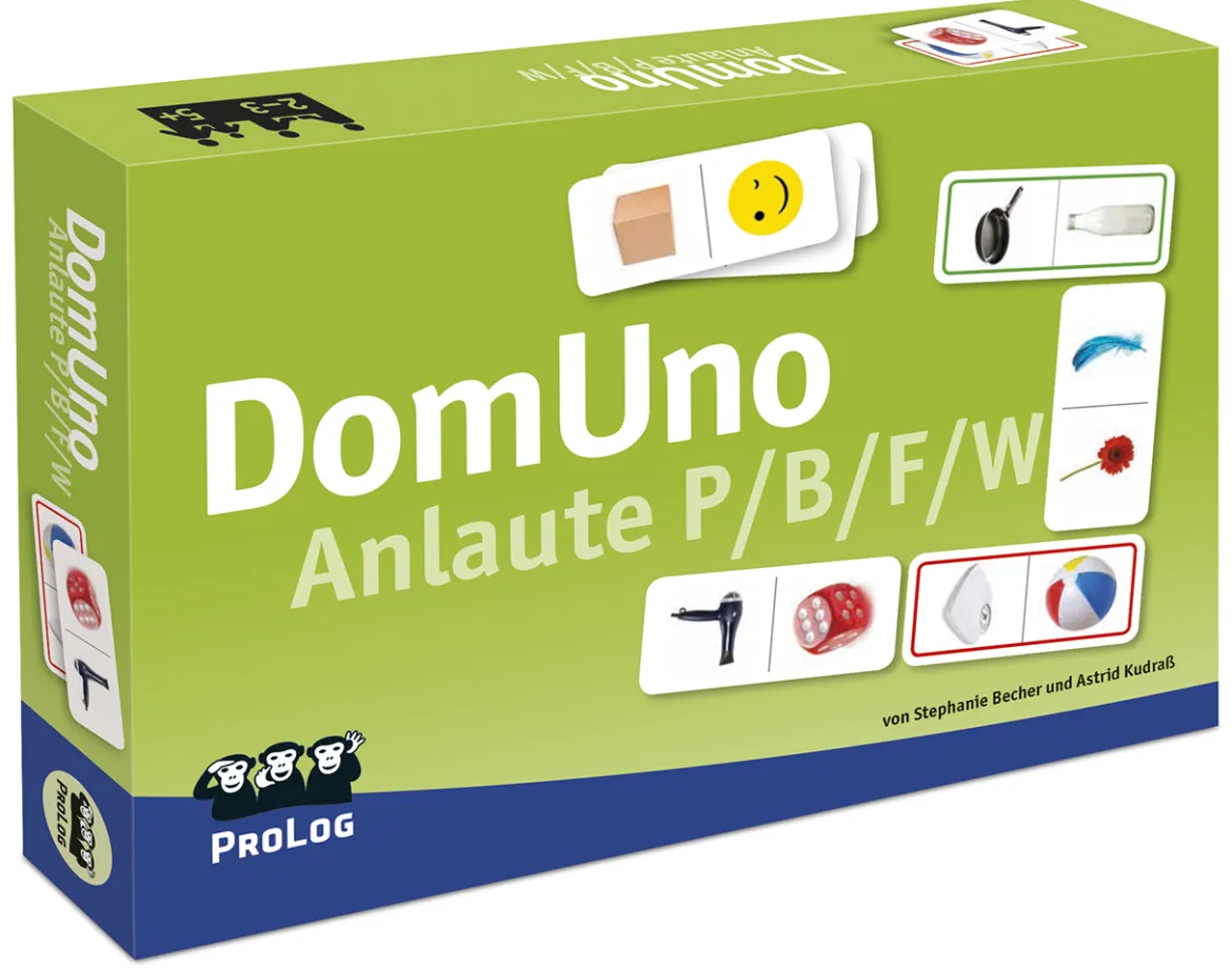 DomUno Anlaute P/B/F/W, Sprachlernspiel, ab 5 Jahre