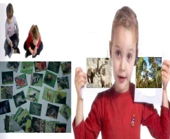 Double Game Lebensraum Alpen, Bodenspiel aus Teppichfliesen