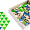 Dreiecke grün-blau-natur 400 Stück, Spielmaterial, ab 3 Jahre