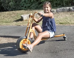Dreirad mit flexiblen Hinterrädern, Drift Rider, orange, TopTrike Kinderfahrzeug