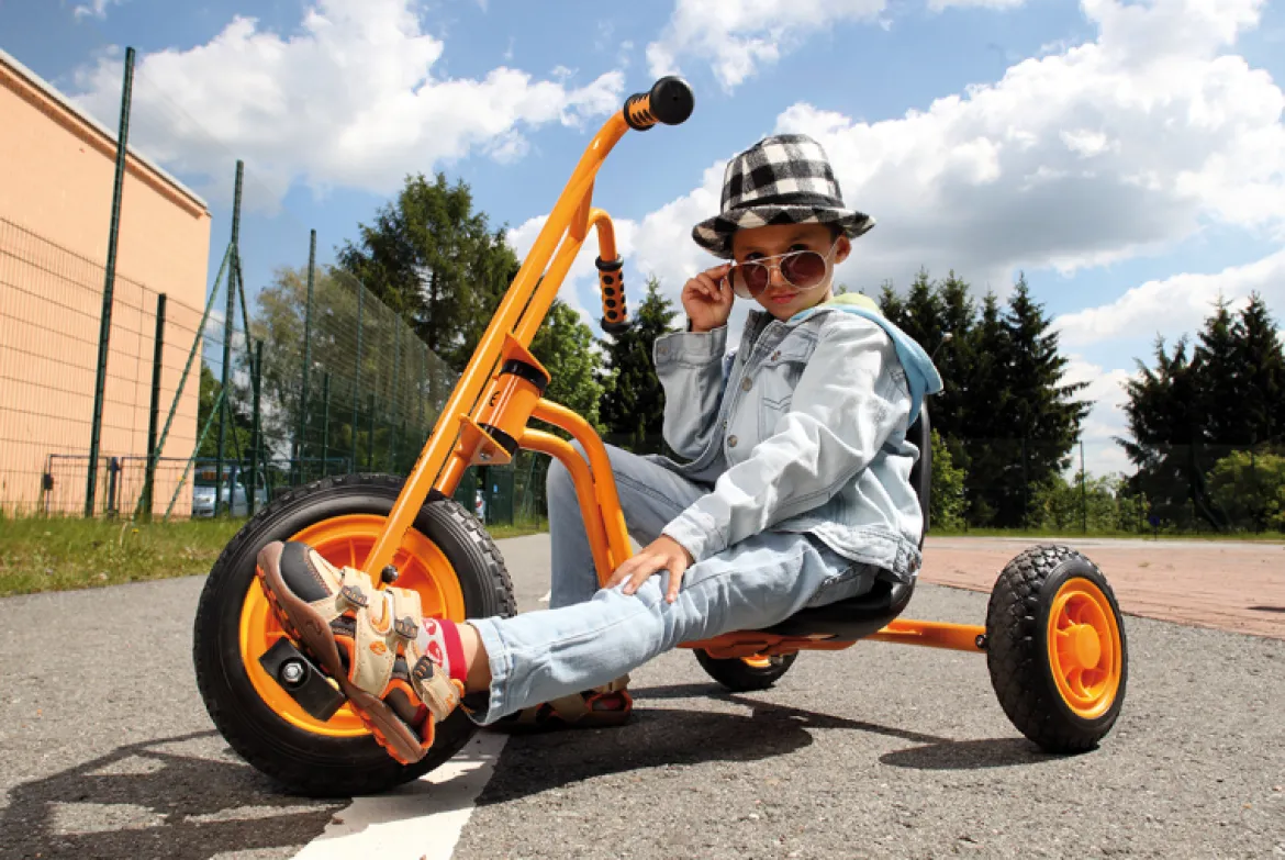 Dreirad mit hohem Lenker, Chopper, orange, TopTrike Kinderfahrzeug