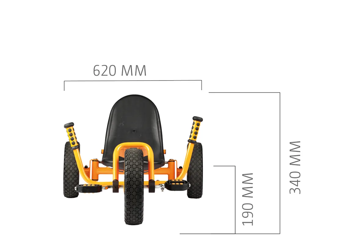 Dreirad mit seitlichem Lenker, Rider, orange, TopTrike Kinderfahrzeug