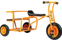 Dreirad mit Sitzbank, Doppeltaxi, orange, TopTrike Kinderfahrzeug