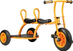 Dreirad mit zwei Sitzen, Kinder-Taxi, orange, TopTrike Kinderfahrzeug