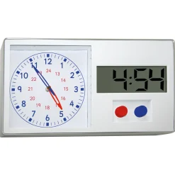 Dual Lernuhr analog und digital, 38,5 x 21 x 4 cm, 12/24 h, ab 3 Jahre