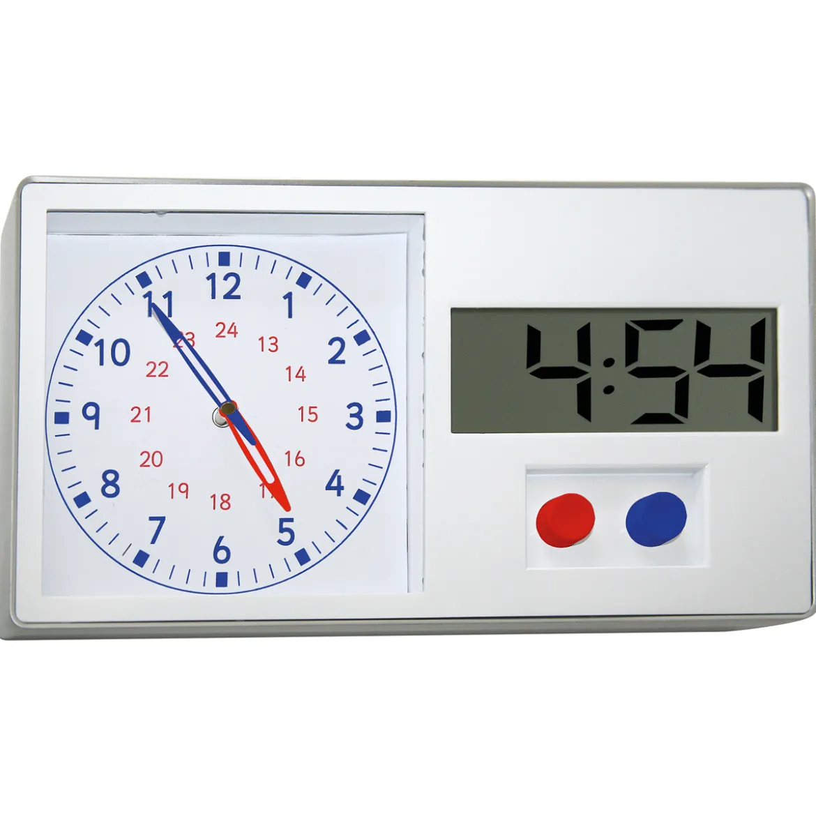 Dual Lernuhr analog und digital, 38,5 x 21 x 4 cm, 12/24 h, ab 3 Jahre