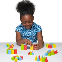 3D Wooden Shapes, Geometrie-Holzformen, ab 3 Jahre