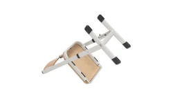 Ecoflex Schülerstuhl höhenverstellbar 42-50 cm, Stahlfarbe grün. Filzgleiter