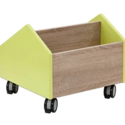 EduCasa Bücherwagen, klein, HxBxT: 50x50x44 cm, Farbe: limette