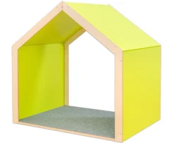 Educasa Spielhaus XXL limette mit Tretford-Teppich, 1-7 Jahre