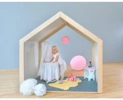 Educasa Spielhaus XXL weiß mit Tretford-Teppich, 1-7 Jahre
