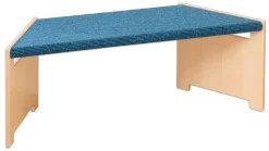 EduCasa Trapezbank mit Teppich petrol, 31 cm hoch