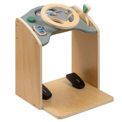 Educo Lenkrad und Armaturenbrett aus Holz mit Bildschirm - neue Version!