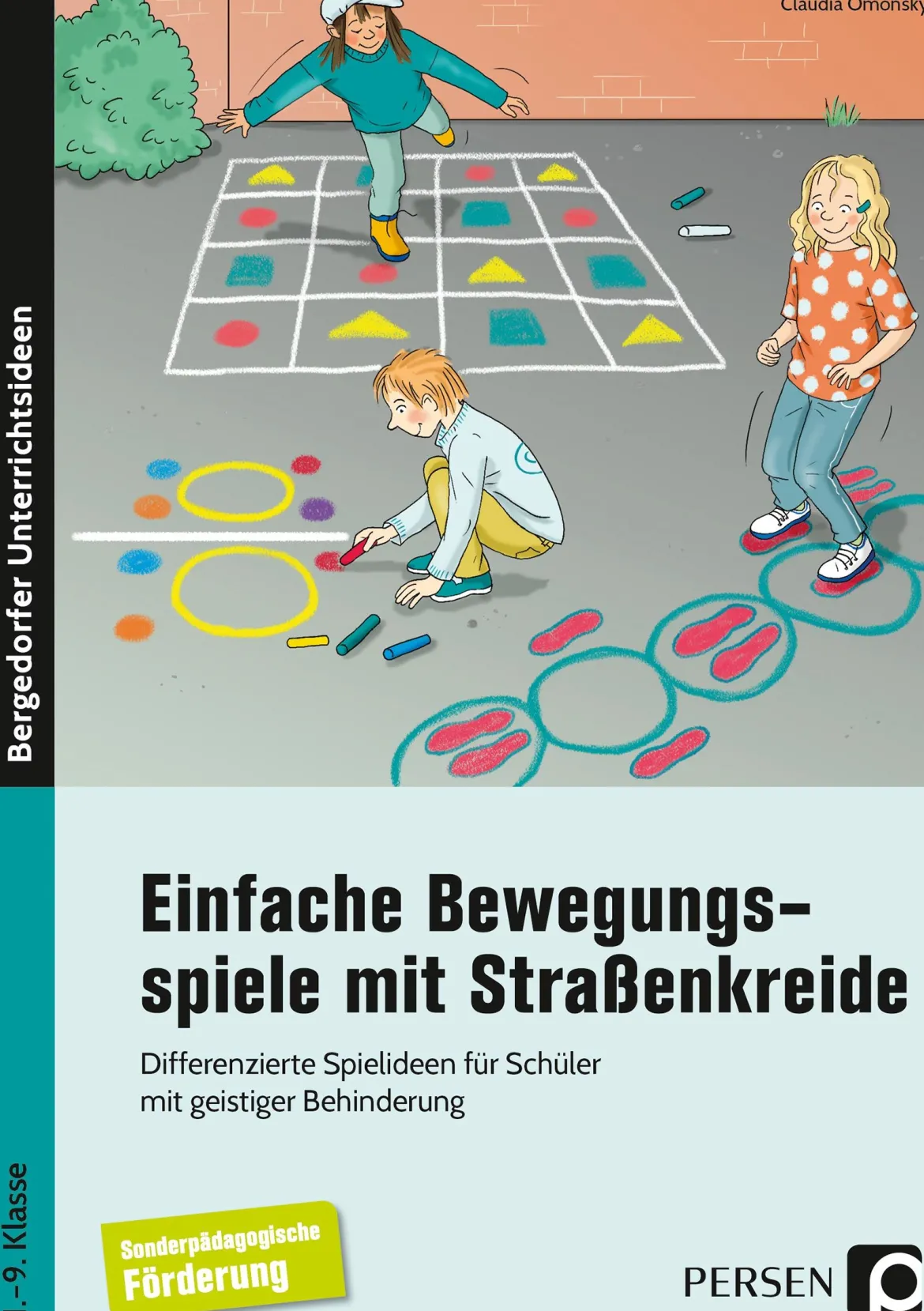 Einfache Bewegungsspiele mit Straßenkreide, Buch, 1. bis 9. Klasse
