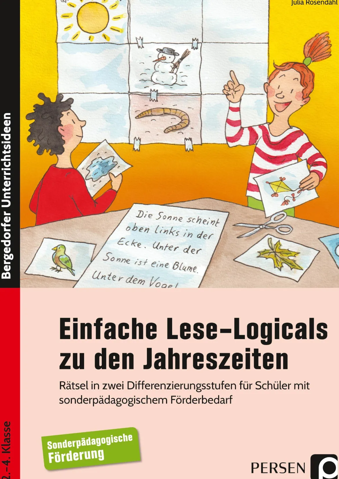 Einfache Lese-Logicals zu den Jahreszeiten, Buch, 2. bis 4. Klasse